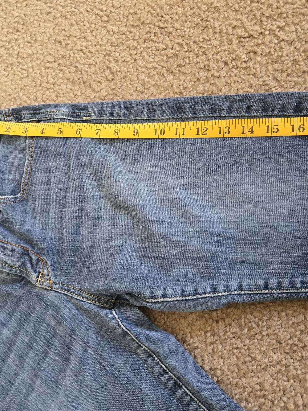 Lucky Brand Light Blue Denim Shorts with Contrast Stitching - Picture 9 of 12